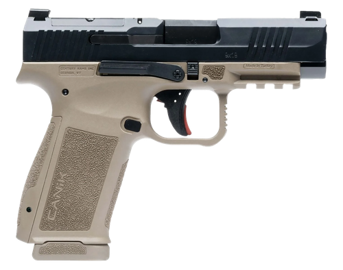 Canik HG7883BDN Mete MC9LS Sub-Compact Frame 9mm Luger 17+1 3.64" Black Steel Barrel, Black Nitride Serrated Steel Slide, Flat Dark Earth Polymer Frame w/Picatinny Rail, Interchangeable Backstrap Grip