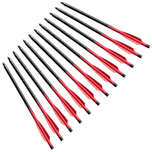 Barnett Outdoors BAR50038 3 Fletch Hyperbolt 7" 12 Pack
