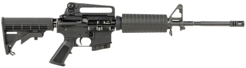 Bushmaster 0010004CA M4 Patrolman's  5.56x45mm NATO Caliber with 16" Barrel, 10+1 Capacity, Black Metal Finish, Black 6 Position Collapsible Stock & Black Polymer Grip Right Hand