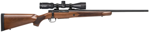 Mossberg 28057 Patriot  22-250 Rem Caliber with 5+1 Capacity, 22" Fluted Barrel, Matte Blued Metal Finish & Walnut Stock Right Hand (Full Size) Includes Vortex Crossfire II 3-9x40mm Scope