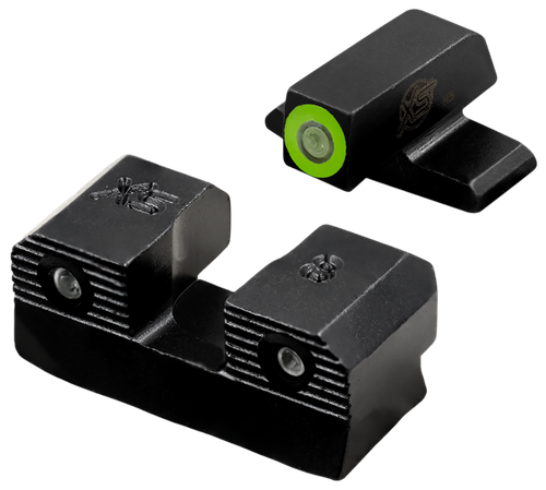 XS Sights SIR201P6G R3D 2.0 Night Sight Set Green Tritium Front/Black Oxide Frame Fits Sig/Springfield/FN 509