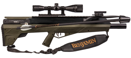 Benjamin BPABMX Airbow M600 Kit PCP 357 Pellet Black Barrel, OD Green Stock, CenterPoint 6x40mm AO