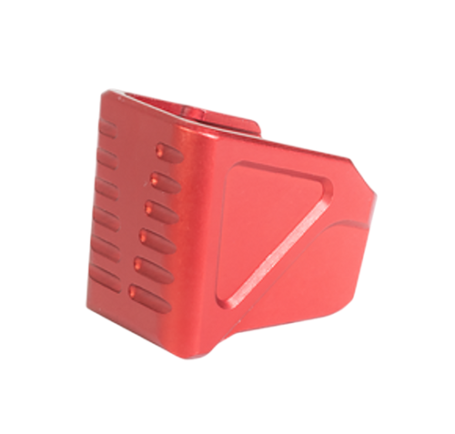 Timber Creek Outdoors GLMEPR Glock 17/19 Magazine Extension Plate Red Aluminum