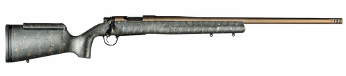 Christensen Arms 8010200701 Mesa Long Range 308 Win 4+1 16.25" Burnt Bronze Cerakote Threaded Barrel & Steel Drilled & Tapped Receiver, Green w/Black/Tan Webbing Adj Cheek Riser Polymer Stock