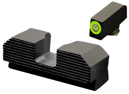 XS Sights GLM017P4G Minimalist Night Sight Set Green Tritium Front/Black Oxide Frame Compatible w/Glock