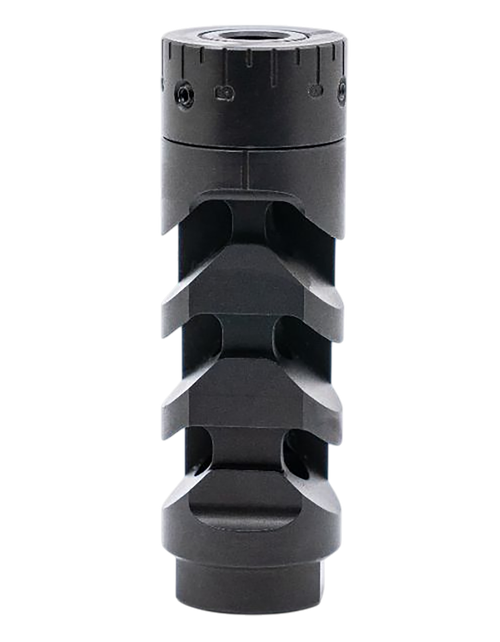 Armaspec ARM1932-BLK Muzzle Brake Harmonics-Tuner Black Stainless Steel 5/8x24 Threads 30 Cal