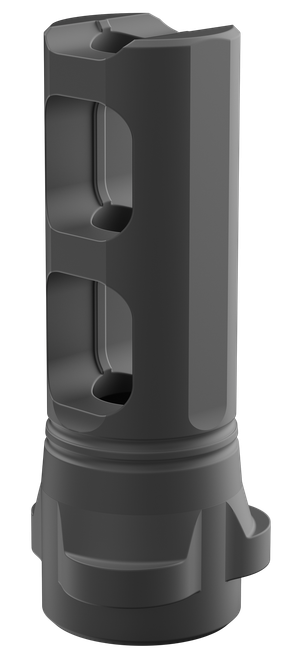 Breek Arms BRK4311 Breek LOK 3QD Gemini Dual-Port Black Nitride Steel 5/8"x24 Threads 30 Cal