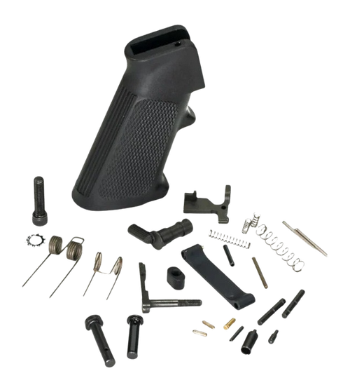 White Label Armory WLA-LOW-1014-01  Lower Parts Kit For AR Platform Curved Trigger Black