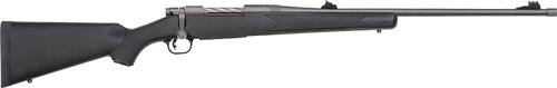 Mossberg 28136 Patriot Synthetic 338 Win Mag 3+1 24" Threaded Barrel w/Recessed Match Trigger, Cerakote Stainless Steel, Spiral-Fluted Bolt, Synthetic Stock, Drop Box Magazine, Adjustable LBA Trigger