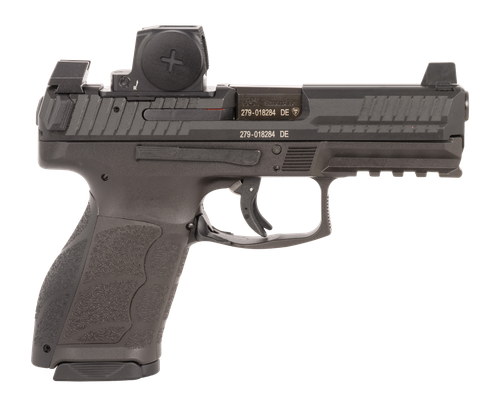 HK 81001348 VP9A1 K w/Optic Compact Frame 9mm Luger 15+1 4.09" Black Barrel, Black Steel Serrated w/Optic Slide, Black Polymer Frame w/Picatinny Rail, Interchangeable Backstrap Grip, Vortex CCW