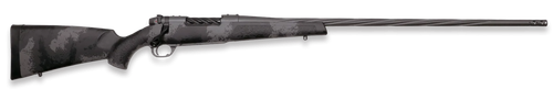 Weatherby MLW01N7MMWR8B Mark V Live Wild 7mm Wthby Mag 3+1 26" Carbon Gray Cerakote Fluted Threaded Barrel & Steel Drilled & Tapped Receiver, Black w/Gray Accents Fixed Polymer Stock, Right Hand