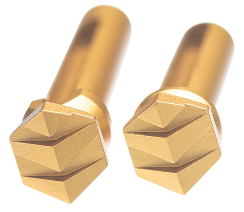 Tyrant CNC TDAR15TPGOLD Takedown Pins Enhanced AR-15 Gold Aluminum