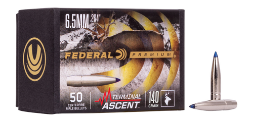 Federal PB264TA2   6.5mm .264 140gr Terminal Ascent 50 Per Box/4 Case