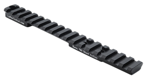 Larue Tactical LT113S0MOA  Top Rail Black Fits Remington 700 Short Action 0 MOA