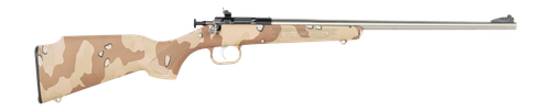 Crickett KSA2179 My First Rifle Gen2 22 LR 1rd 16.13" Stainless Single Shot Barrel, Drilled & Tapped Receiver, Hydrodipped Desert Storm Camo, Fixed Synthetic Stock