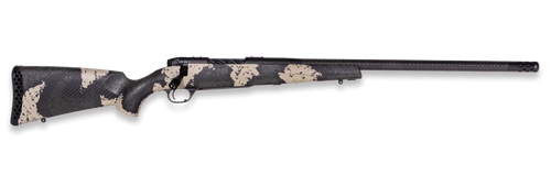 Weatherby MGS01N25CMR4B Mark V Backcountry Guide Full Size 25 Creedmoor 3+1 22" + 2" Carbon Fiber Fluted Threaded Barrel, Black Cerakote Steel Drilled & Tapped Receiver, Black w/Olive Green & Backpack