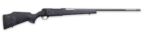Weatherby MAM01N25RWR6B Mark V Accumark 25 WBY RPM 4+1 24" Spun Stainless w/Graphite Black Cerakote Fluted Threaded Barrel, Graphite Black Cerakote Steel Drilled & Tapped Receiver, Matte Black w/Spide