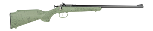Crickett KSA2342 My First Rifle Gen2 22 LR 1rd 16.13" Blued Single Shot Barrel, Drilled & Tapped Receiver, Green w/Black Webbing Fixed Synthetic Stock