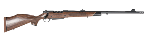 Weatherby MFT01N460WR6B Mark V Frontier Full Size 460 WBY Mag 3+1 24" + 2" Graphite Black Cerakote Threaded Barrel, Graphite Black Cerakote Steel Drilled & Tapped Receiver, Oiled Walnut Monte Carlo St