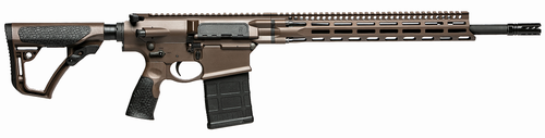 Daniel Defense 0215820057047 DD5 V4 Gen II 6.5 Creedmoor 18" 20+1 Mil-Spec Brown Cerakote Black 6 Position w/SoftTouch Overmolding Stock MLOK