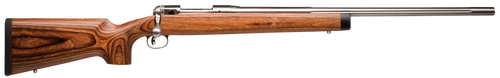 Savage Arms 01270 12 BVSS Full Size 22-250 Rem 4+1 26" Stainless Heavy Fluted Barrel, Matte Stainless Steel Receiver Drilled & Tapped ,Satin Brown Fixed Laminate Stock, Right Hand