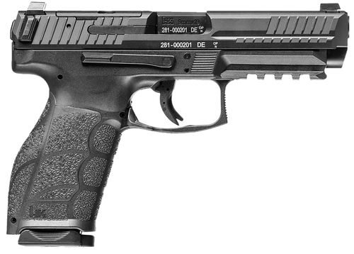 HK 81001058 VP9A1 K Compact Frame 9mm Luger 10+1 4.09" Black Steel Barrel, Black Optic Ready/Serrated Steel Slide, Black Polymer Frame w/Picatinny Rail, Black Polymer Grip, Ambidextrous