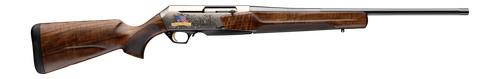 Browning 039036229 BAR MK4 Medallion Americana Full Size 300 Win Mag 3+1 24" Blue Polished Fluted Barrel, Matte Nickel Engraved Aluminum Alloy Drilled & Tapped Receiver, Turkish Walnut Fixed Stock