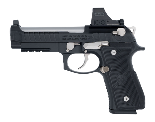 Langdon Tactical Tech 92E2CBRRBS Beretta 92 Elite  Full Size 9mm Luger 18+1 4.70" Stainless Barrel, Black Nitride Stainless Steel Optic Ready/Serrated Slide, Black Cerakote Aluminum Frame w/Picatinny