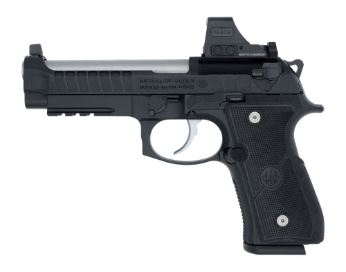 Langdon Tactical Tech 92E2TJRRBS Beretta 92 Elite  Full Size 9mm Luger 18+1 4.70" Stainless Barrel, Inox Stainless Steel Optic Ready/Serrated Slide, Black Anodized Aluminum Frame w/Picatinny Rail, Tex