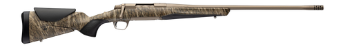 Browning 036146299 X-Bolt 2 Speed Full Size 6.8 Western 3+1 24" Smoked Bronze Cerakote Fluted Threaded Barrel, Smoked Bronze Cerakote Steel Drilled & Tapped Receiver, Mossy Oak Bottomland Adj Vari-Tec