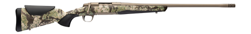 Browning 036138297 X-Bolt 2 Speed 300 PRC 3+1 26" Smoked Bronze Cerakote Fluted Threaded Barrel &  Steel Drilled & Tapped Receiver, Kryptek Obskura Transitional Camo Adj Vari-Tech Synthetic Stock, Rig