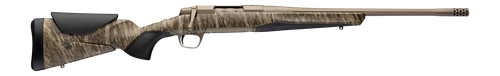 Browning 036147299 X-Bolt 2 Speed SPR Full Size 6.8 Western 3+1 20" Smoked Bronze Cerakote Fluted Threaded Barrel, Smoked Bronze Cerakote Steel Drilled & Tapped Receiver, Mossy Oak Bottomland Adj Vari