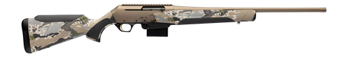 Browning 039037218 BAR MK4 Speed Full Size 308 Win 10+1 22" Smoked Bronze Cerakote Fluted Barrel & Aluminum Alloy Drilled & Tapped Receiver, Ovix Camo Adj Shim Synthetic Stock
