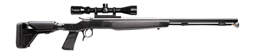 CVA PR2043NSCP Optima XP w/Optic 50 Cal 26" Black Nitride Single Shot Barrel, Black Nitride Drilled & Tapped Steel Receiver, Adjustable Black Synthetic Stock, Konus 3-9x40mm BDC