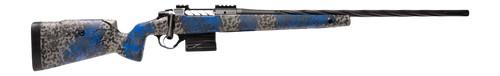 Seekins Precision 11710485F Havak PH3 NRL Full Size 22 Creedmoor 5+1 24" Black Spiral Fluted Threaded Barrel, Black Receiver w/Picatinny Rail, M3 Adj w/Mini Chassis Glacier Shadow Camo Carbon Composit