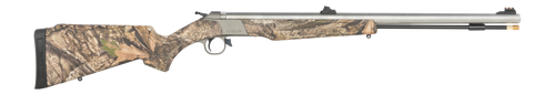 CVA PR2120S Wolf  50 Cal 24" Stainless Single Shot Barrel, Stainless Drilled & Tapped Stainless Steel Receiver, Adjustable Realtree APX Synthetic Stock