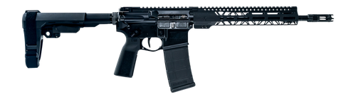 Faxon Firearms FXPRO6A125GA1075 Pro  6mm ARC 10+1 12.50" Black Nitride Match Grade Threaded Barrel, Black Aluminum Receiver w/Picatinny Rail, M-LOK Handguard, Black SB Tactical SBA3 Brace, Ergonomic G