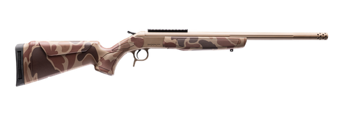 CVA CR4434DC Cascade Takedown 223 Rem 1rd 20" Flat Dark Earth Cerakote Stainless Steel Threaded Barrel & Receiver w/Picatinny Rail, Duck Camo Synthetic Stock