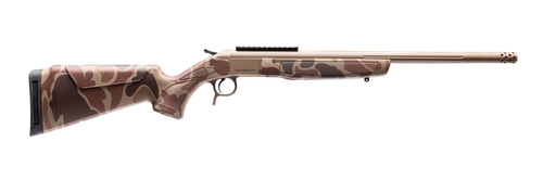 CVA CR4438DC Cascade Takedown 350 Legend 1rd 20" Flat Dark Earth Cerakote Stainless Steel Threaded Barrel & Receiver w/Picatinny Rail, Duck Camo Synthetic Stock