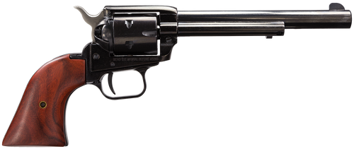 Heritage Mfg RR22MB6 Rough Rider  22 LR 22 WMR 6 Shot, 6.50" Black Steel Barrel, Black Zinc Alloy Frame, Black Cylinder, Cocobolo Grip, Hammer/Thumb Safety, Exposed Hammer