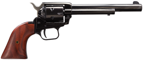 Heritage Mfg RR22MB6 Rough Rider  22 LR 22 WMR 6 Shot, 6.50" Black Steel Barrel, Black Zinc Alloy Frame, Black Cylinder, Cocobolo Grip, Hammer/Thumb Safety, Exposed Hammer
