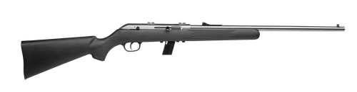 Savage Arms 31000 64 FSS Full Size 22 LR 10+1 21" Matte Sporter Barrel, Matte Drilled & Tapped Stainless Steel Receiver, Matte Black Fixed Synthetic Stock, Right Hand