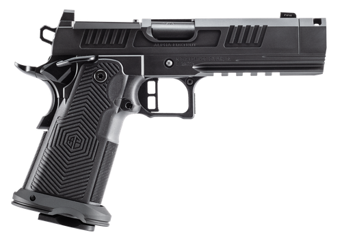 Alpha Foxtrot AA39X2CIG-XDBK17 AF1911 Romulus 10mm Auto 18+1 4.25" Black DLC Stainless Steel Threaded Compensated Barrel, Optic Ready/Serrated Slide & Frame w/Beavertail & Picatinny Rail, RMSc/RMR Foo