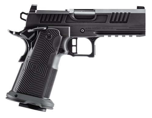 Alpha Foxtrot AA39X4CID-XDBK13 AF1911 Romulus 45 ACP 13+1 4.25" Black DLC Stainless Steel Bull Barrel, Optic Ready/Serrated Slide & Frame w/Beavertail & Picatinny Rail, RMR/RMSc Footprint