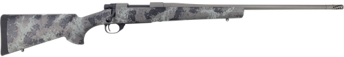 Howa HFN25CRGL 1500 Fence Line 25 Creedmoor 5+1 22" Tungsten Cerakote Threaded Barrel, Tungsten Cerakote Aluminum Drilled & Tapped Receiver, Gray Light Camo Fixed Synthetic Stock, Right Hand