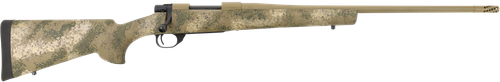 Howa HFN7PRCPR 1500 Fence Line 7mm PRC 3+1 24" Burnt Bronze Cerakote Threaded Barrel & Aluminum Drilled & Tapped Receiver, Prairie Reaper Camo Fixed Synthetic Stock, Right Hand