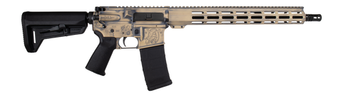 Shark Coast Tactical 300-097-1000-02 Hold Fast 5.56 NATO 30+1 16" Black Melonite Threaded Barrel, Aluminum Receiver w/Picatinny Rail, M-LOK Handguard, Magpul MOE SL Black Polymer Stock, Magpul MOE Gri