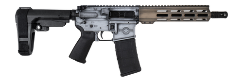 Shark Coast Tactical SCC07534WHOG-P Warthog 5.56 NATO 30+1 10.50" Black Nitride Threaded Barrel, Aluminum Receiver w/Picatinny Rail, M-LOK Handguard, Polymer SB Tactical SBA3 Brace, Magpul MOE Grip, R