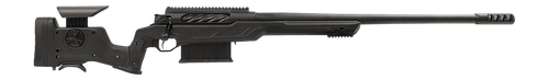 Cadex Inc CDXBMGQUA5029HI20I1J5N BMG Quake  50 BMG 3+1 29" Black DLC Match Grade Threaded Barrel, Black Cerakote Receiver w/Picatinny Rail, Adj Cheek Piece & LOP Black Polymer Stock