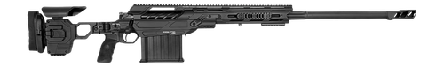 Cadex Inc CDX50DUAL5029BR40I2J5N CDX-50 Tremor 50 BMG 5+1 29" Black DLC Match Grade Threaded Barrel, Black DLC Aluminum Receiver w/Picatinny Rail, Adjustable Folding Hybrid Tan Stock, Black Polymer Gr